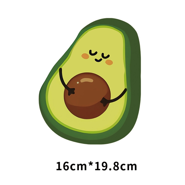 avocado series heat transfer Iron on stickers