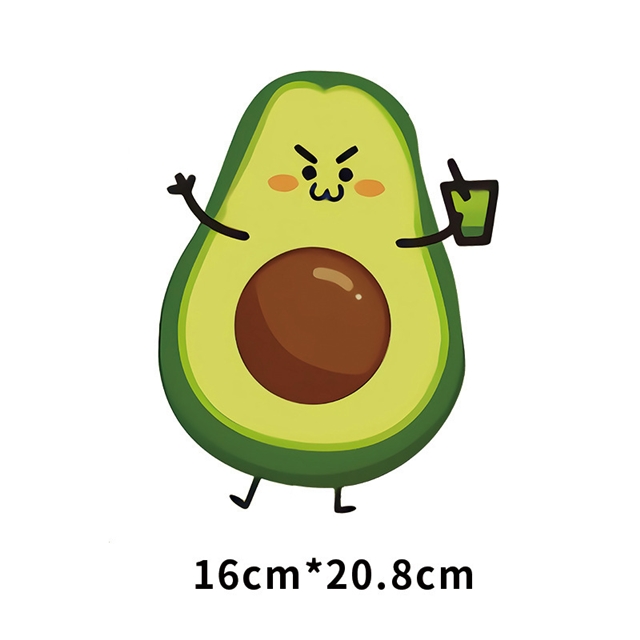 avocado series heat transfer Iron on stickers