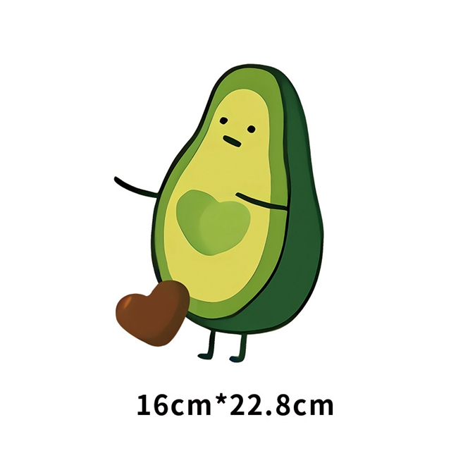 avocado series heat transfer Iron on stickers