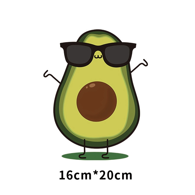 avocado series heat transfer Iron on stickers