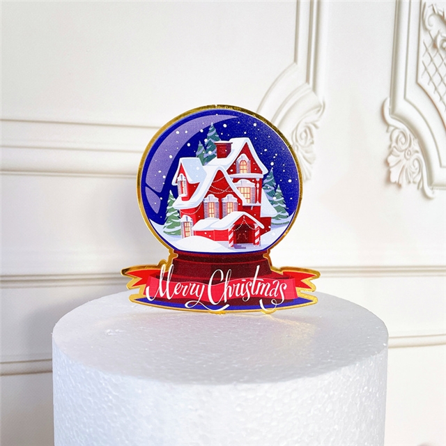 acrylic christmas acrylic cake topper