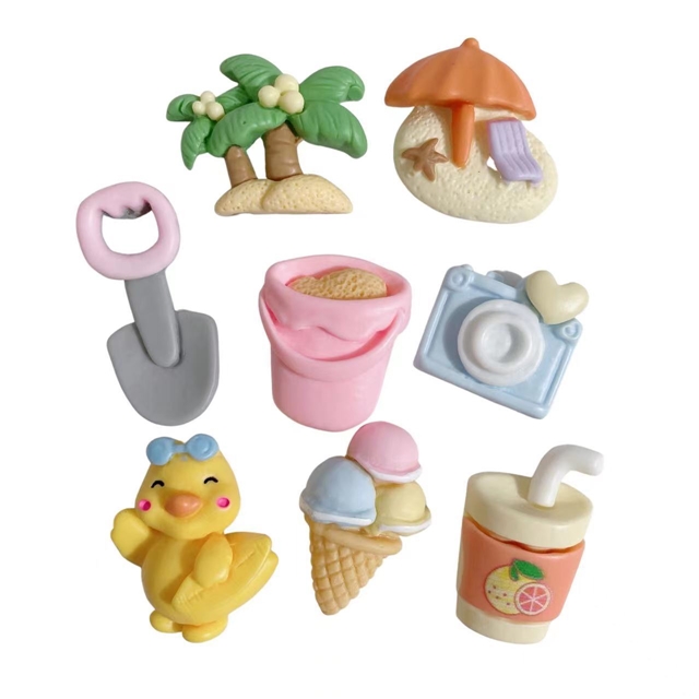 plastic/resin beach vacation series 3d resin