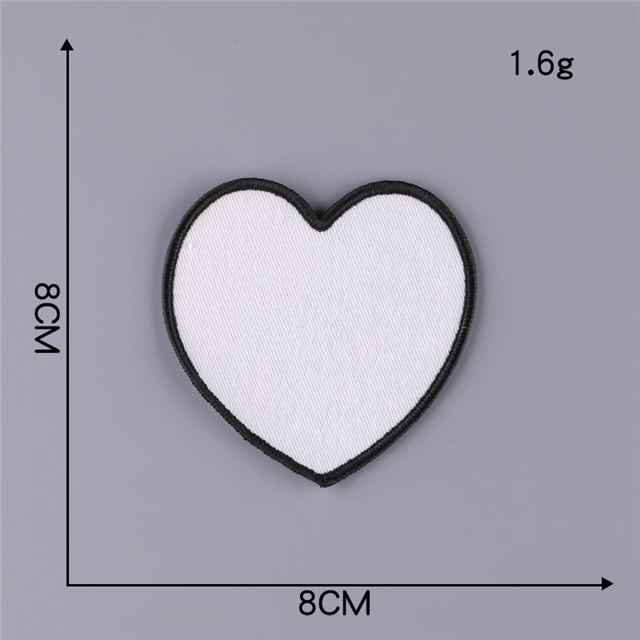 back with glue polyester thread sublimation iron on blank patches (back with glue)