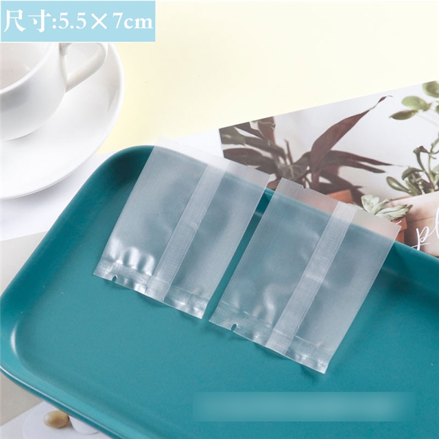 plastic frosted translucent food machine seal packaging bag