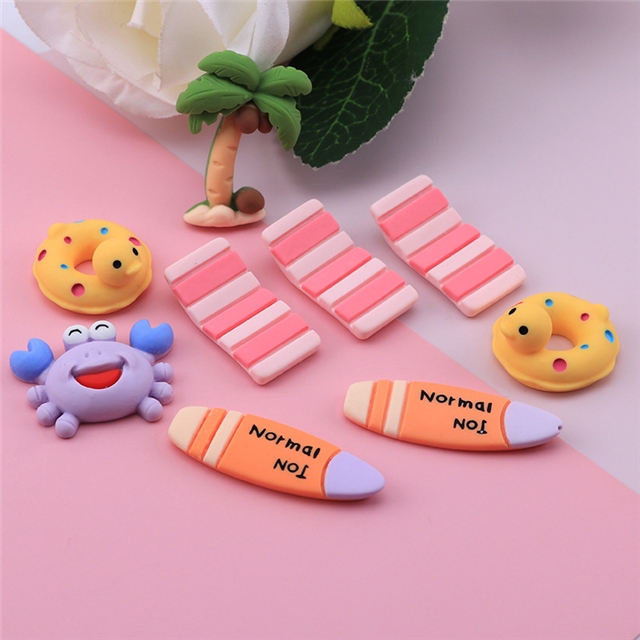 plastic/resin beach vacation series 3d resin accessories