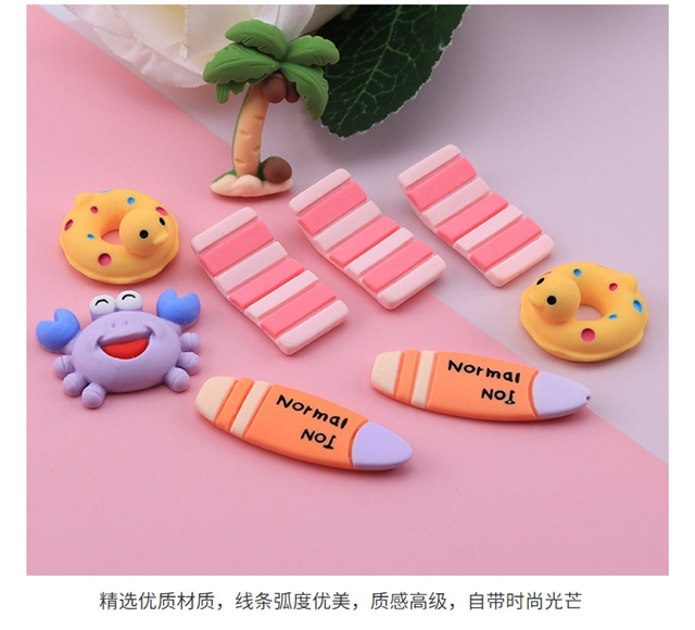 plastic/resin beach vacation series 3d resin accessories