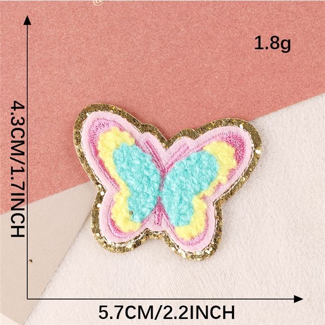 polyester thread pink series phnom penh chenille embroidered patch