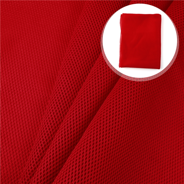 Polyester breathable sandwich mesh red,50*145cm(19.7*57.1
