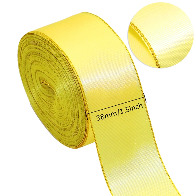 1.5" 38mm gold satin 38mm(1-1/2