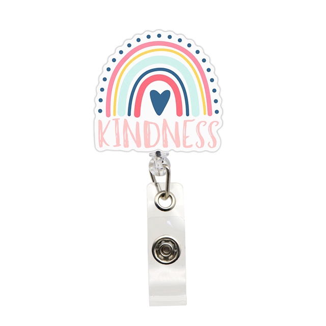 acrylic+plastic rainbow series acrylic easy pull retractable buckle
