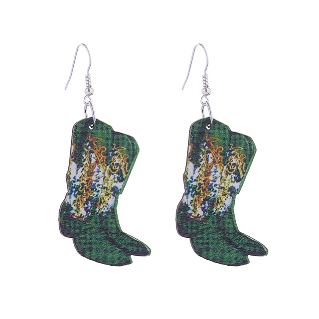 wooden christmas series wooden earrings