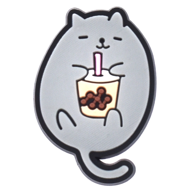 pvc cute animals series pvc soft rubber straw buckle