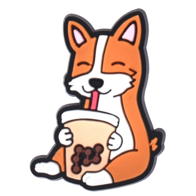 pvc cute animals series pvc soft rubber straw buckle