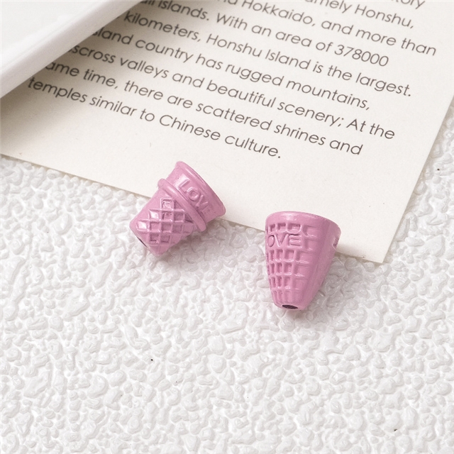 alloy colored cone baking paint alloy beads