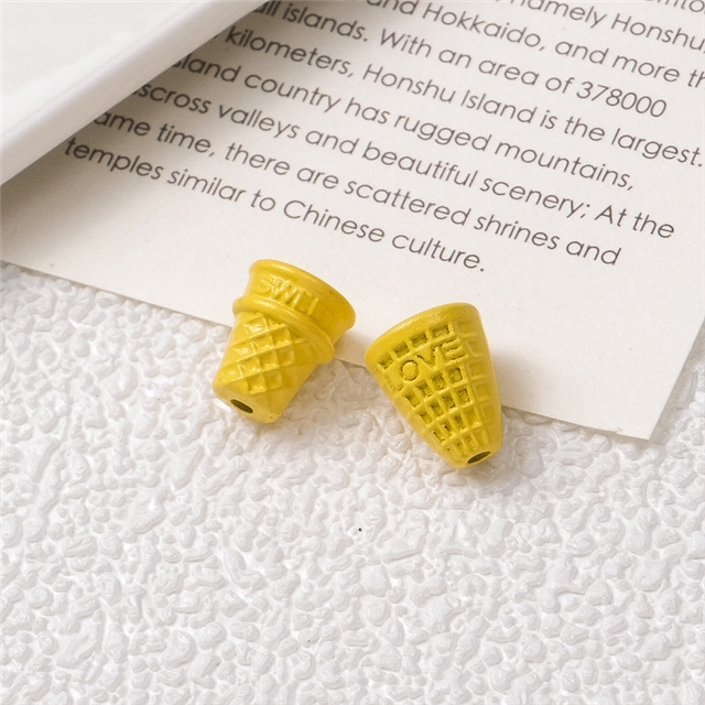 alloy colored cone baking paint alloy beads