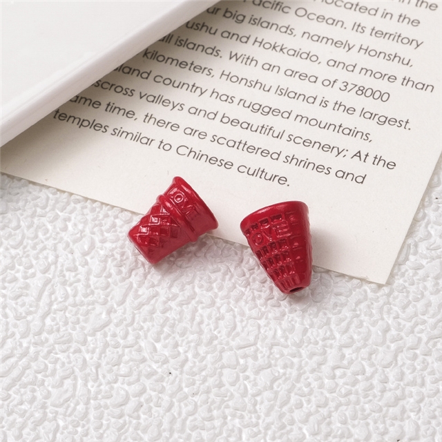 alloy colored cone baking paint alloy beads