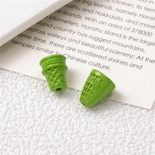 alloy colored cone baking paint alloy beads