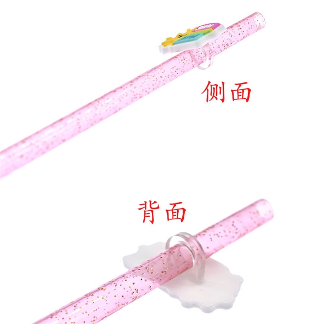 pvc cute animals series pvc soft rubber straw buckle