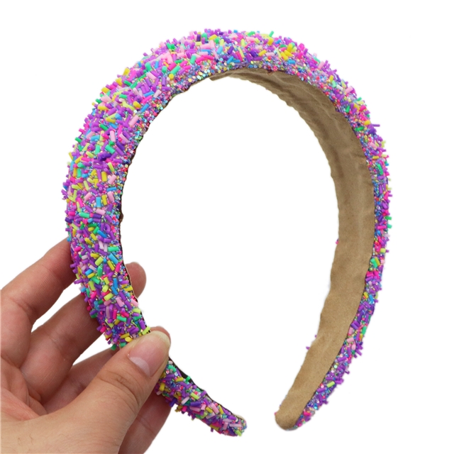 polymer clay sequin hairband
