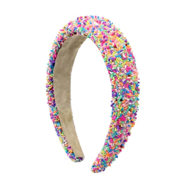 polymer clay sequin hairband