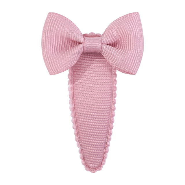grosgrain ribbon plain teardrop-shaped lace bowknot hair clip