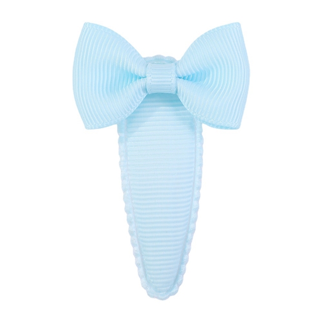 grosgrain ribbon plain teardrop-shaped lace bowknot hair clip