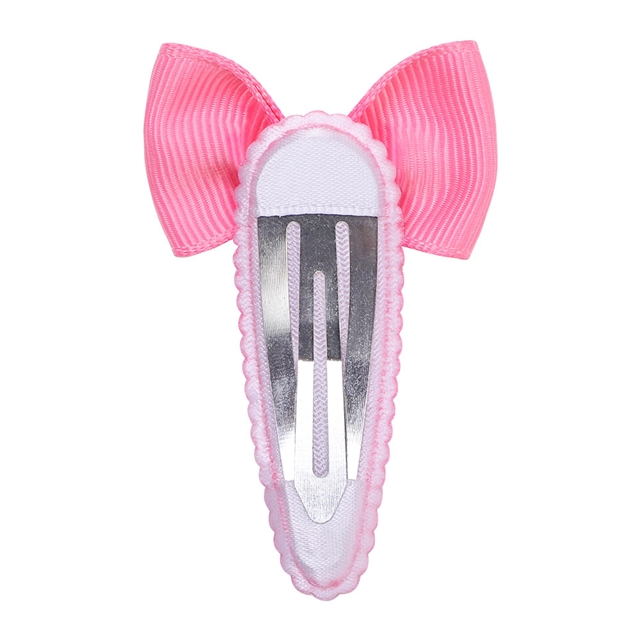 grosgrain ribbon plain teardrop-shaped lace bowknot hair clip