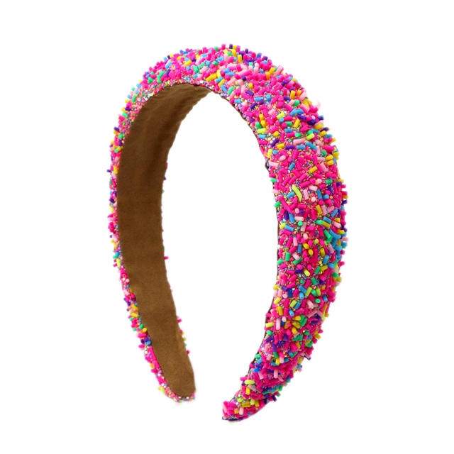 polymer clay sequin hairband