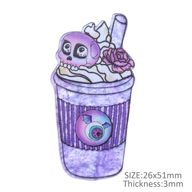 acrylic halloween series printed fine glitter acrylic 12#