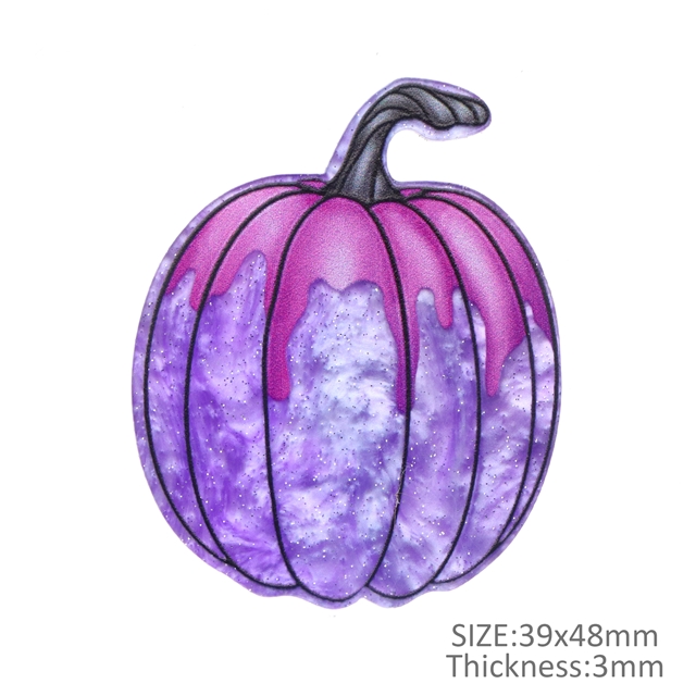 acrylic halloween series printed fine glitter acrylic 5#