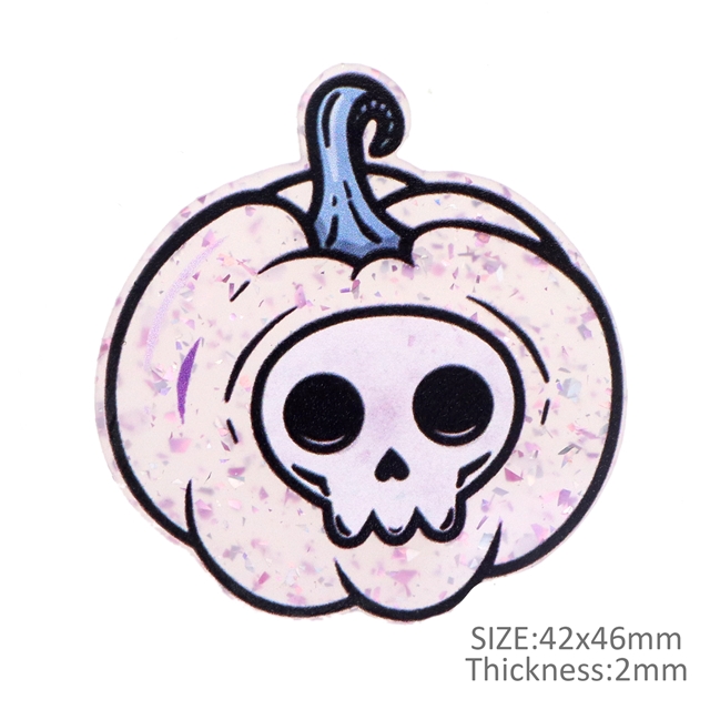 acrylic halloween series printed sequin jelly color acrylic 14#