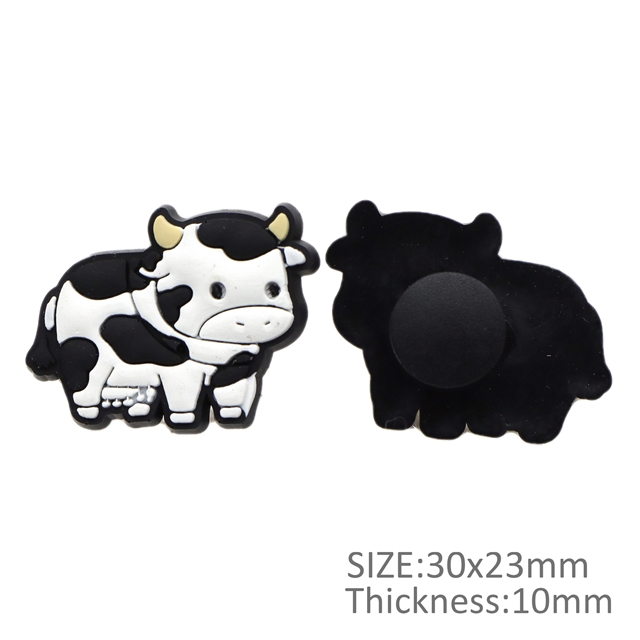 soft glue cute animal pvc soft rubber shoe buckle 4