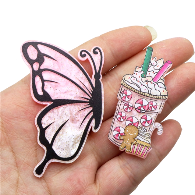 acrylic printed fine glitter acrylic