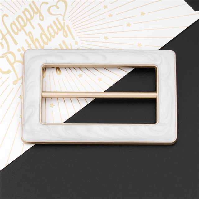 metal round square day buckle