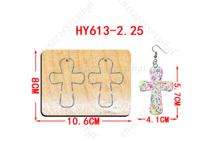 wooden cross diy wooden die cutting leather mold