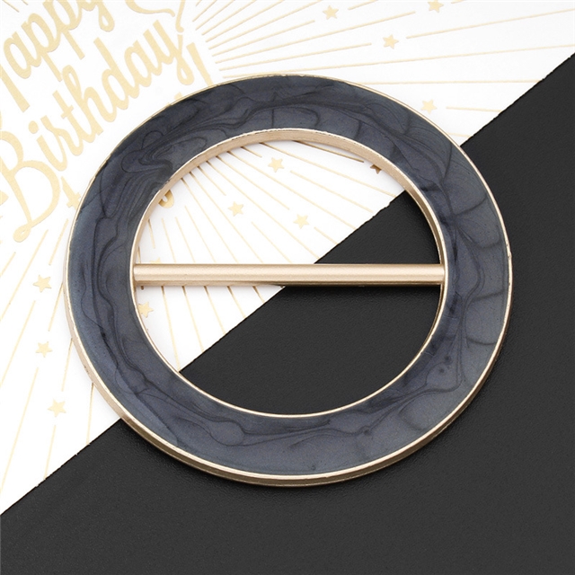 metal round square day buckle