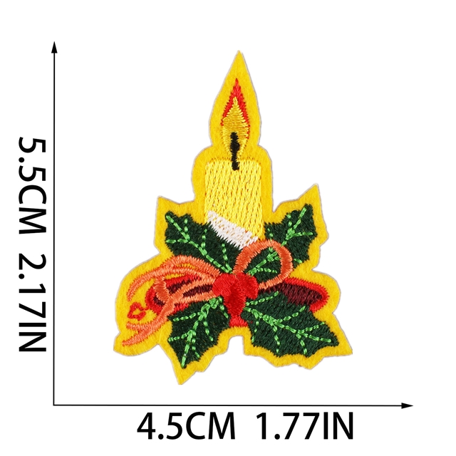 back with glue thread christmas series embroidery patch (back with glue) 4#