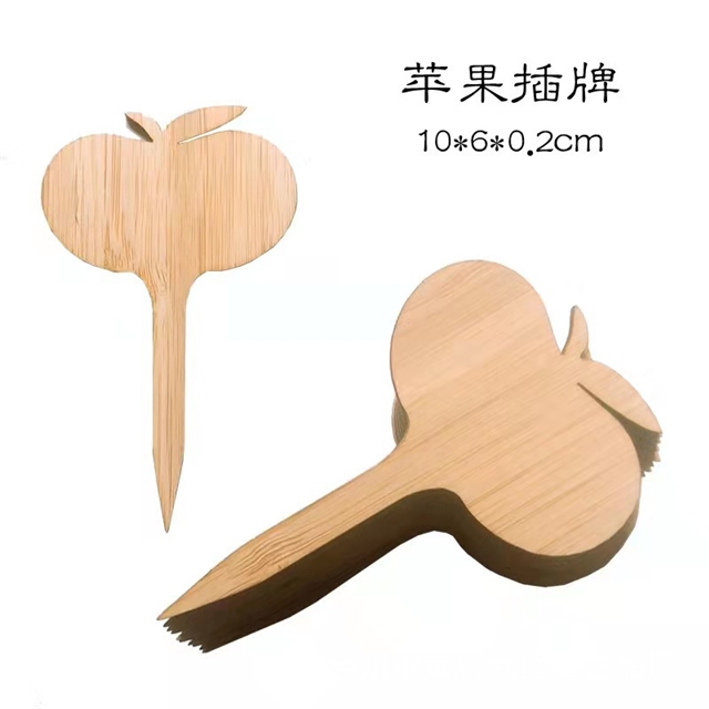 wood wooden gardening insert markers potted landscape sign