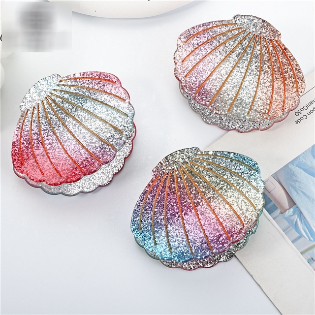 colorful colorful shell acetate claw clip