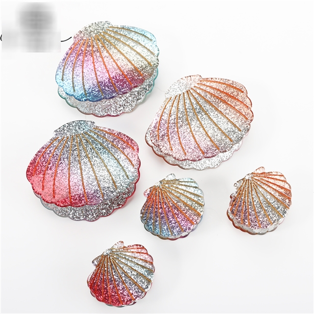 colorful colorful shell acetate claw clip