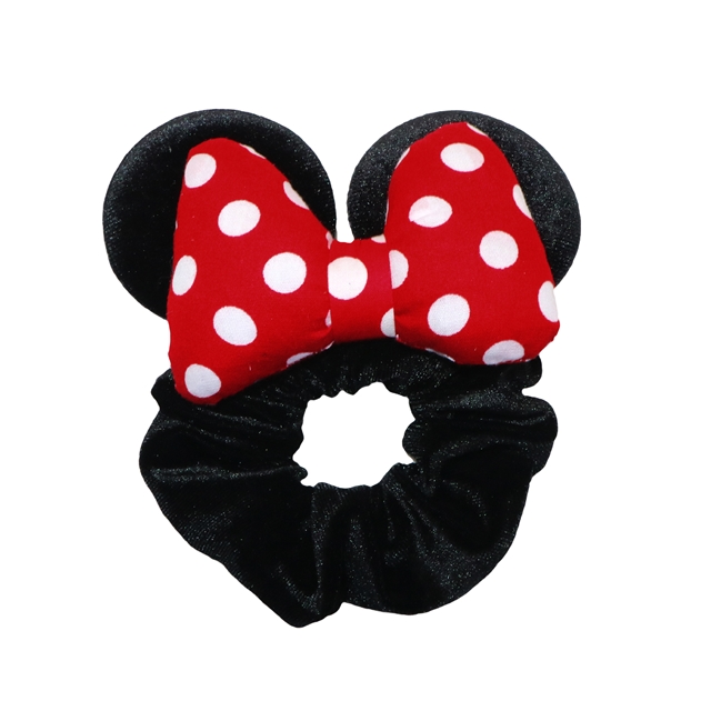 faux leather+fabric Mickey Christmas Velvet scrunchies Headband style 36