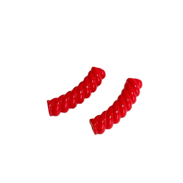plastic/resin colorful twisted bend plastic beads