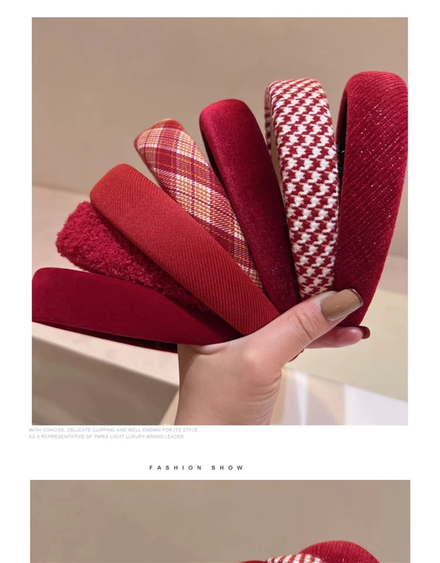 retro red series style headband