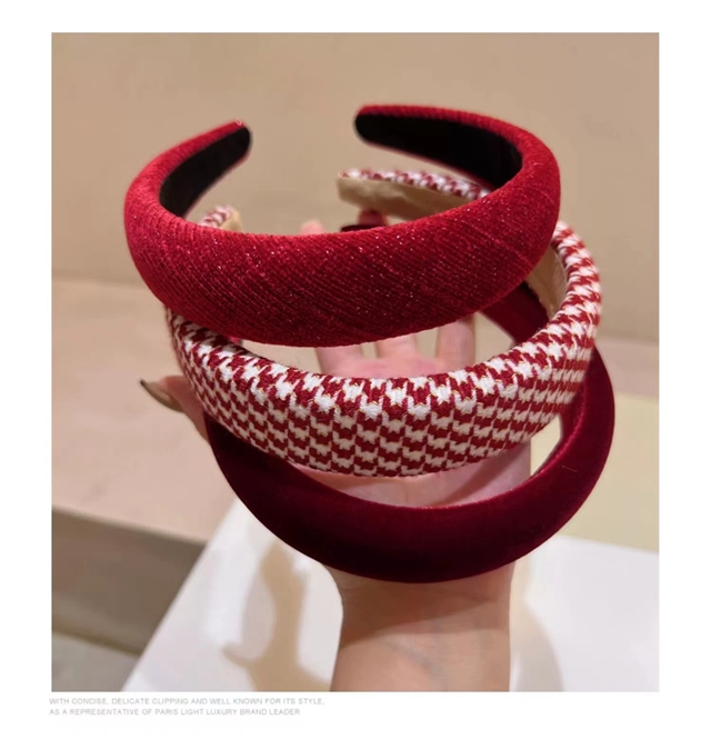 retro red series style headband