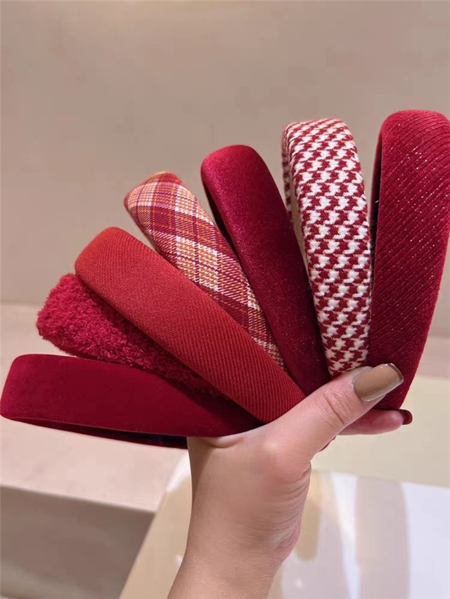 retro red series style headband