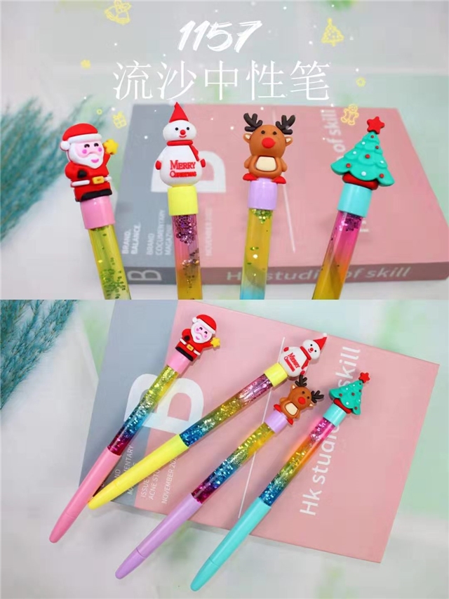 christmas series quicksand gel pen