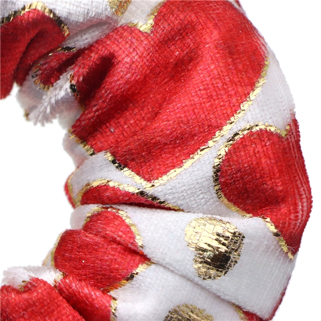 fabric self printed gold foil velvet hair bands