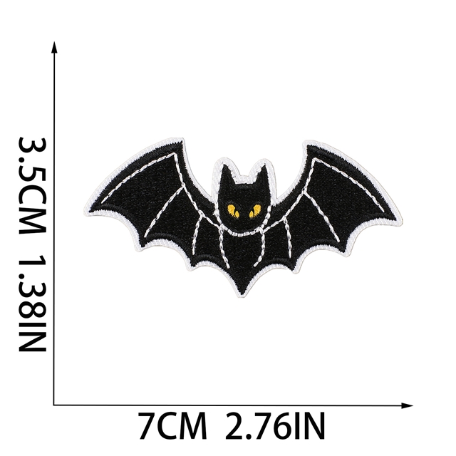 back with glue thread halloween series embroidery patch（back with glue) 4#