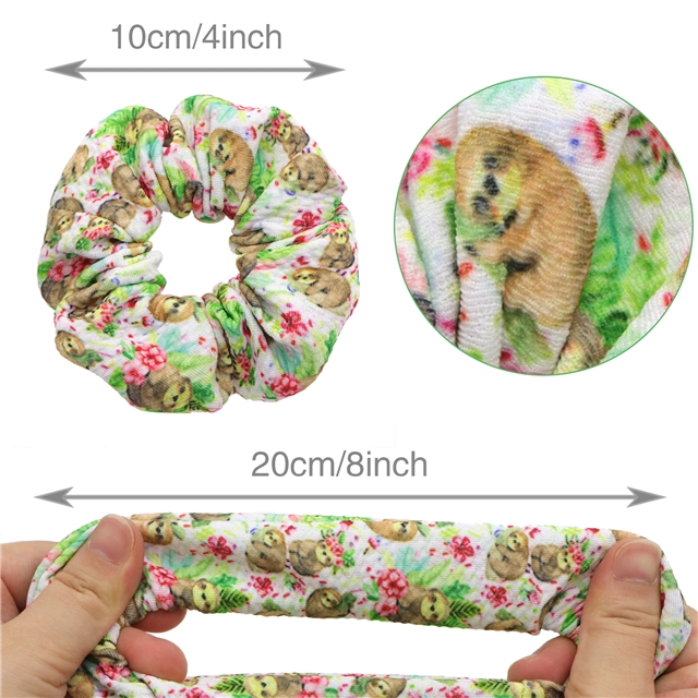 finished product bullet textured liverpool fabric hair scrunchies