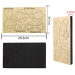 bowknot diy wooden die cutting leather mold, 24.5*14.7cm
